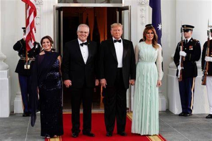 At second state dinner, Melania Trump’s dress is as quiet and dutiful